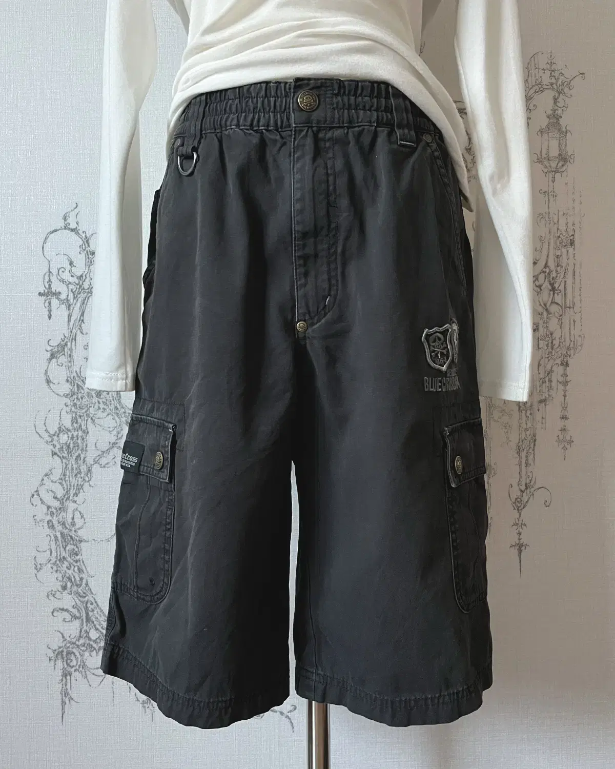 skull patch chino pants